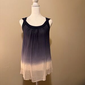Anthropologie silk ombre flowy tank/ cami